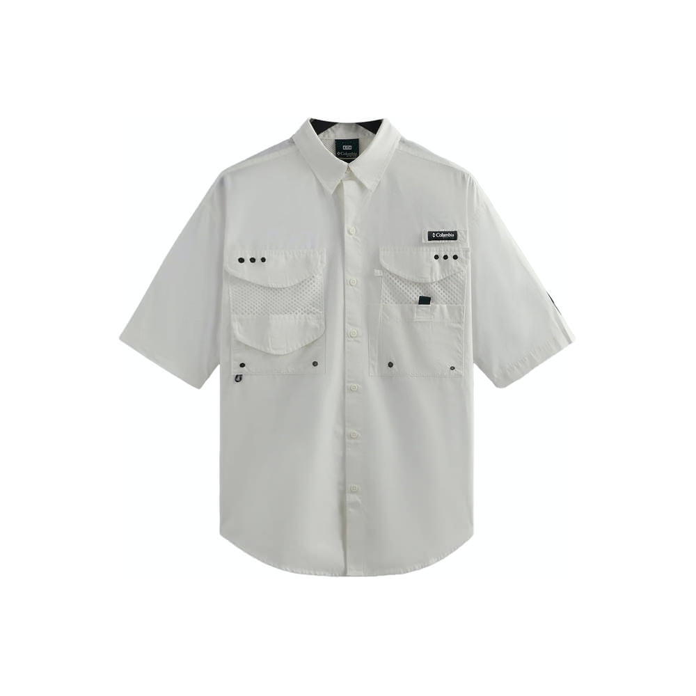 Kith x Columbia PFG Short Sleeve Shirt Sea SaltKith x Columbia PFG Short  Sleeve Shirt Sea Salt - OFour