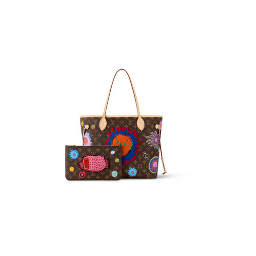 Louis Vuitton LV x YK Neverfull MM Face Print and Embroidery