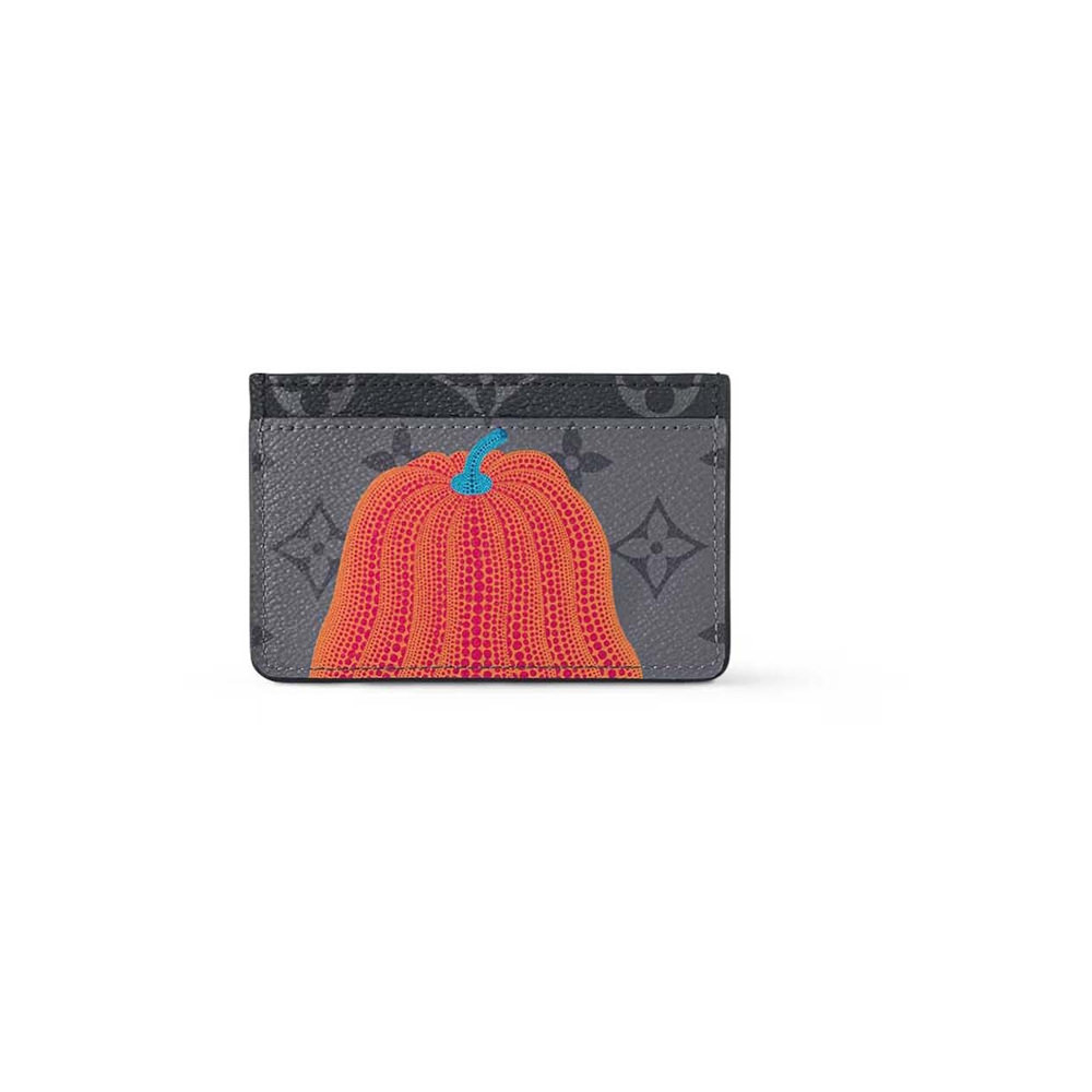 Louis Vuitton LV x YK Romy Card Holder Pumpkin Print in Monogram Coated  Canvas with Gold-tone - US