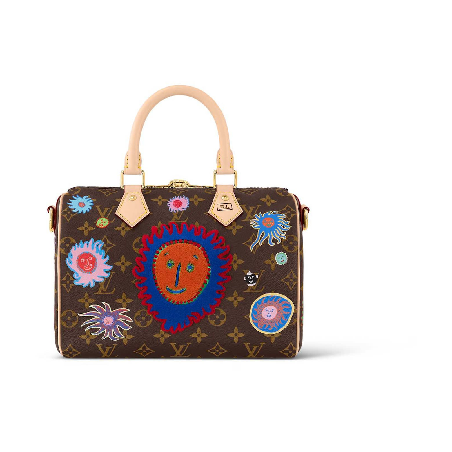 Louis Vuitton LV x YK Speedy Bandouliere 25 Face Print and ...
