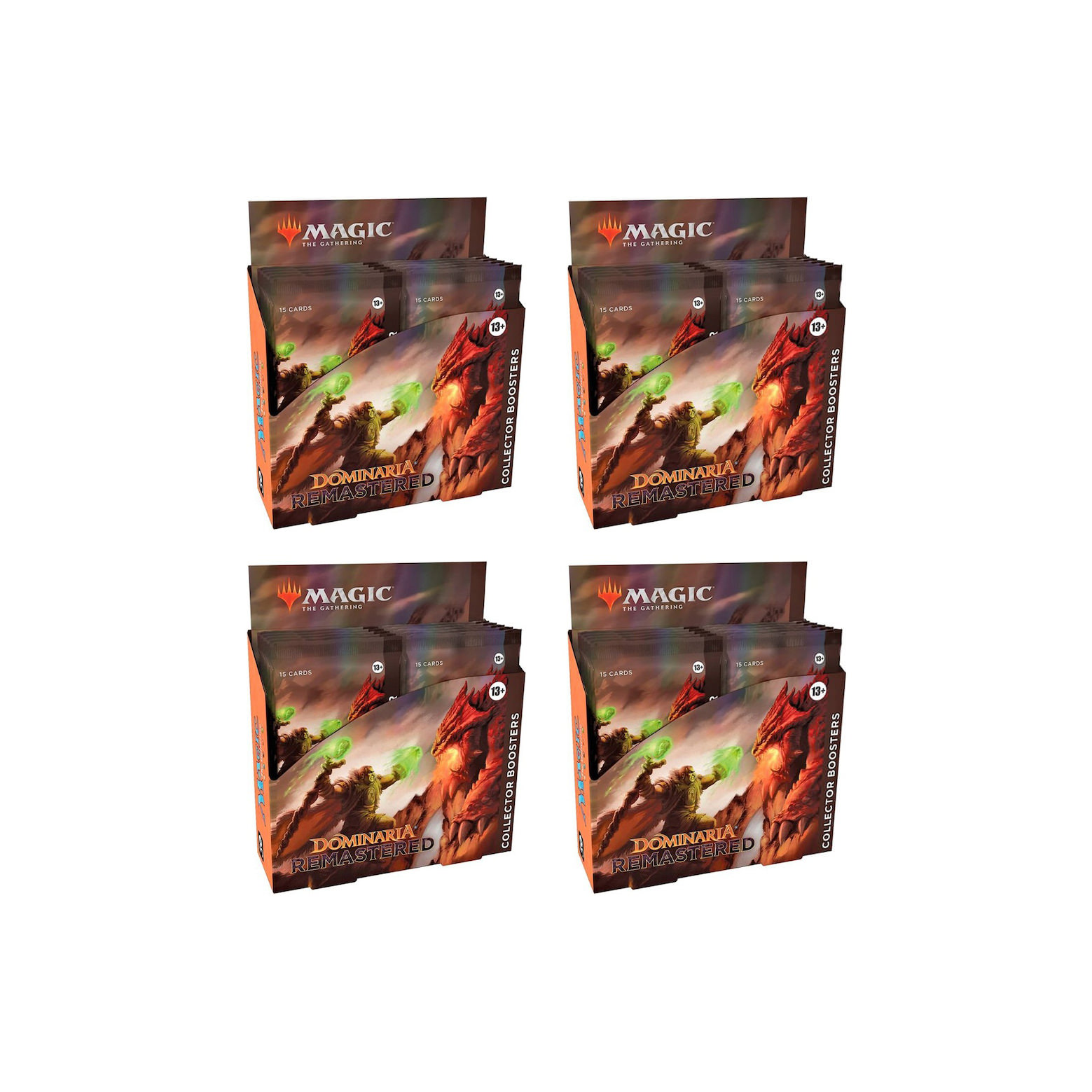 Magic: The Gathering TCG Dominaria Remastered Collector Booster Box 12 Packs (180 Cards) 4x Lot
