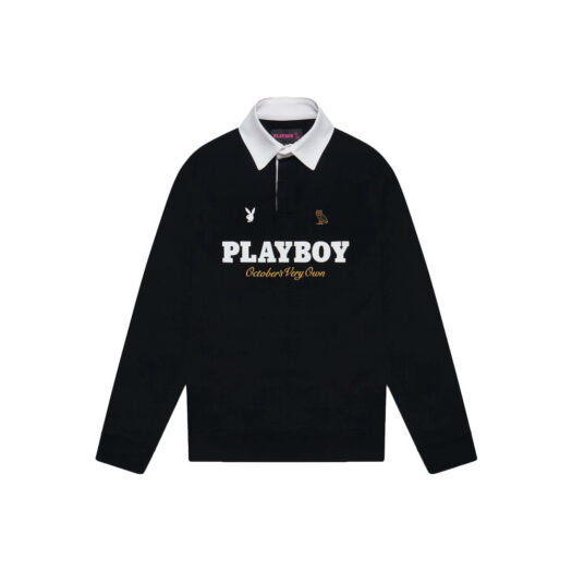 OVO Playboy Rugby Polo Black