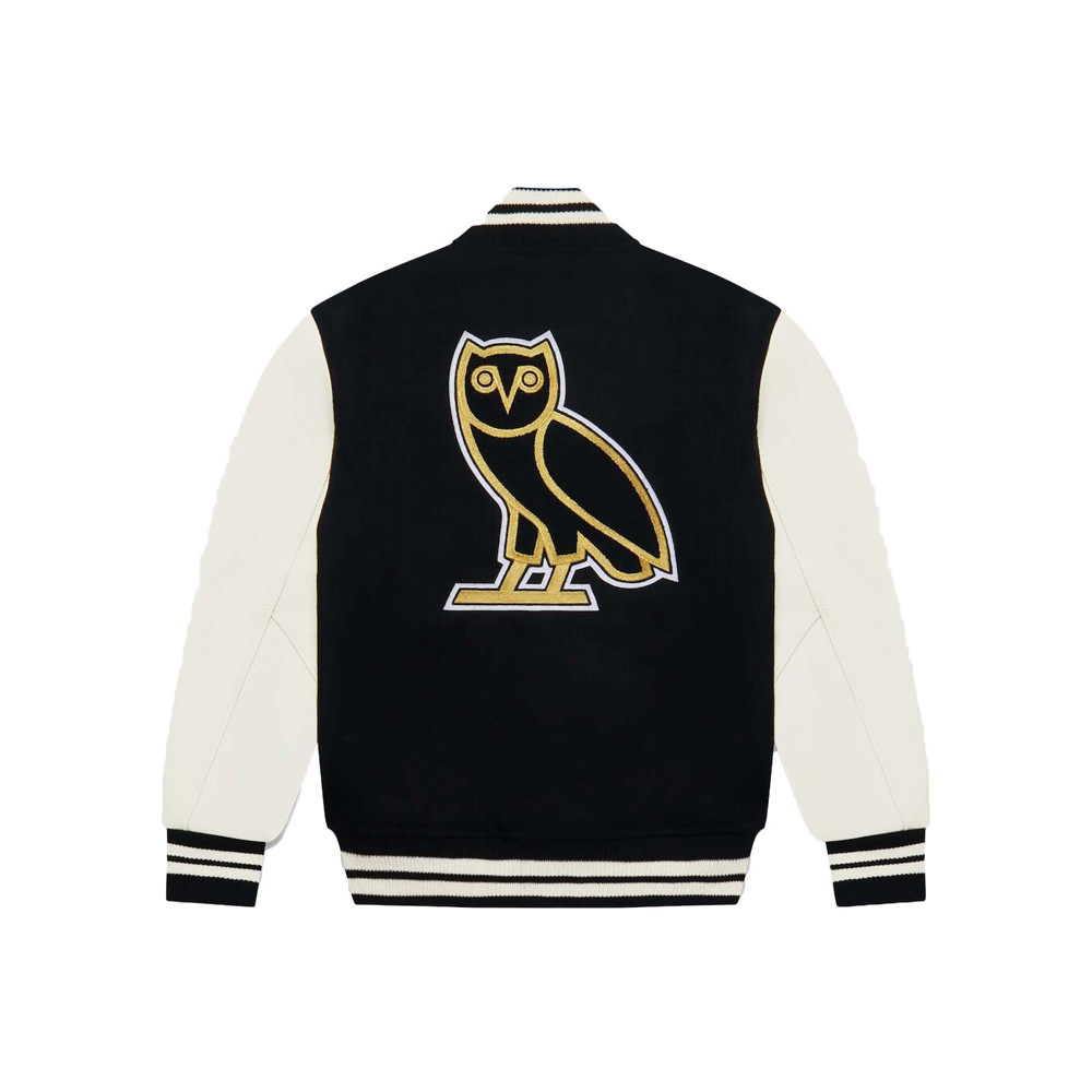 OVO Playboy Varsity Jacket BlackOVO Playboy Varsity Jacket Black OFour