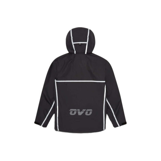 OVO Reflective Taping Rain Shell Black