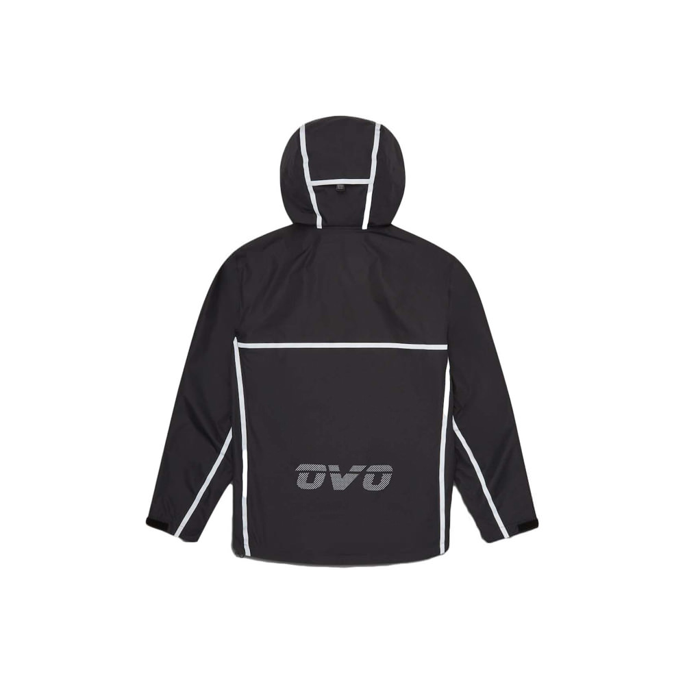 OVO Reflective Taping Rain Shell BlackOVO Reflective Taping Rain Shell