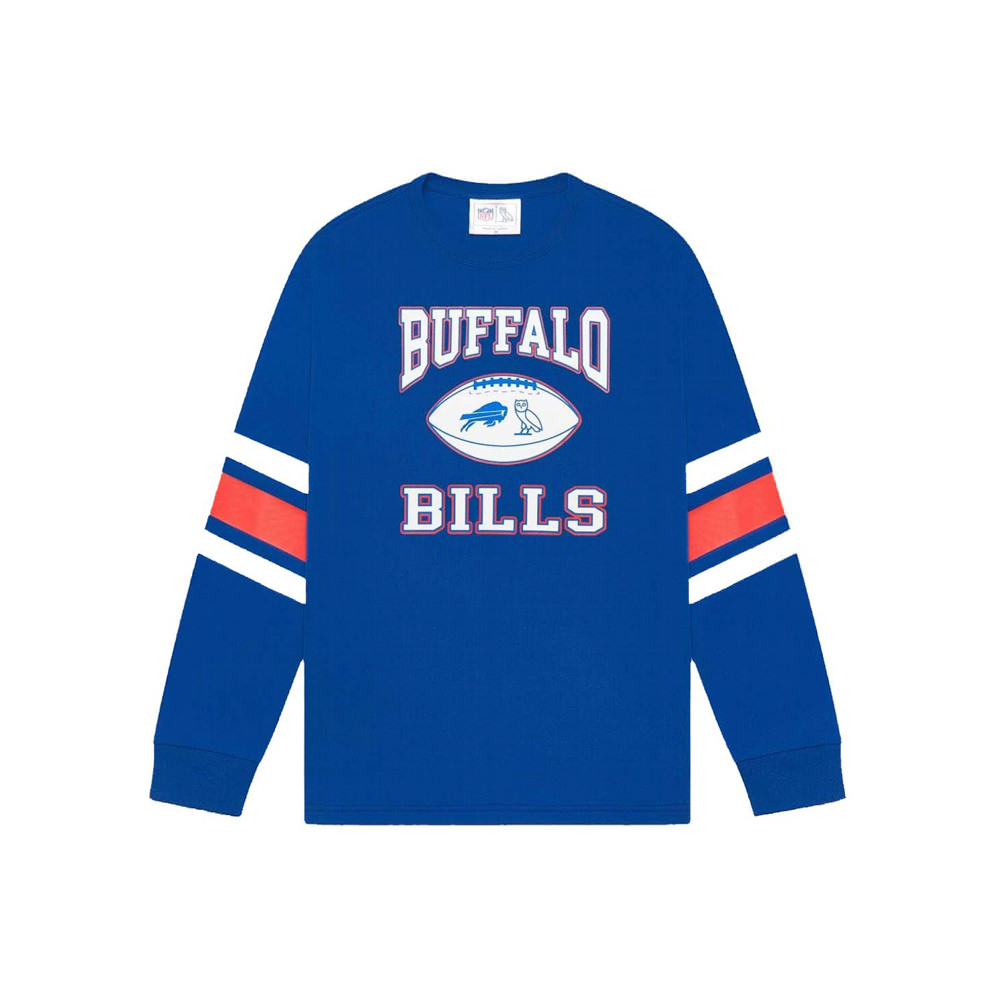 OVO x NFL Buffalo Bills Longsleeve T-Shirt Blue