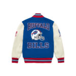 OVO x NFL Buffalo Bills Varsity Jacket Blue