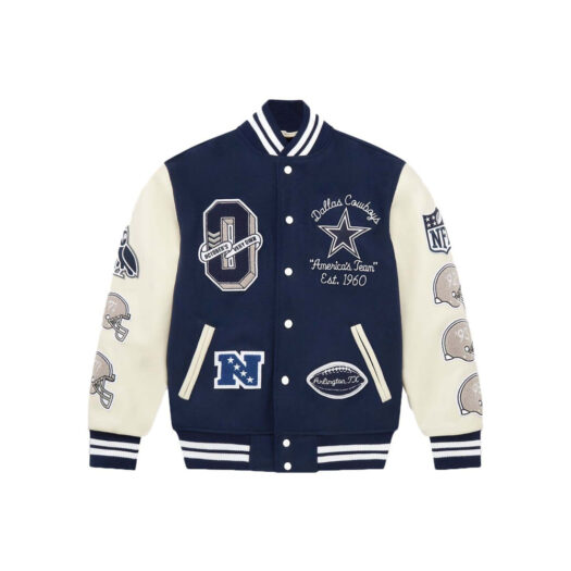 OVO x NFL Dallas Cowboys Varsity Jacket Navy
