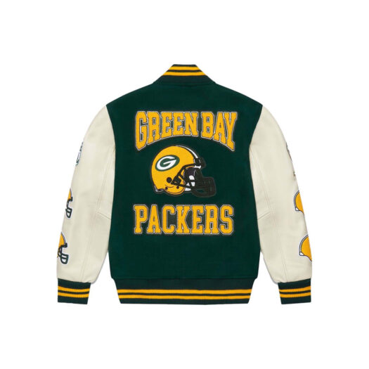 OVO x NFL Green Bay Packers Varsity Jacket Green