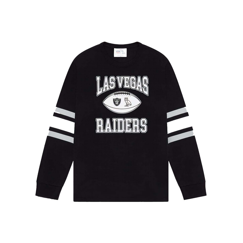 OVO x NFL Las Vegas Raiders Longsleeve T-Shirt Black - SS23 Men's - US