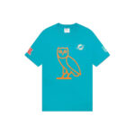 OVO x NFL Miami Dolphins OG Owl T-Shirt Teal