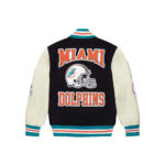 OVO x NFL Miami Dolphins Varsity Jacket Black