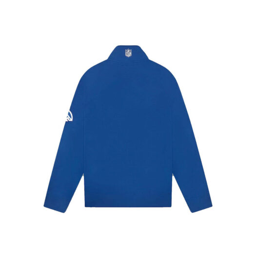 OVO x NFL New York Giants 1/4 Zip Mock Neck Blue