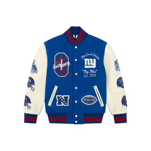 OVO x NFL New York Giants Varsity Jacket Blue
