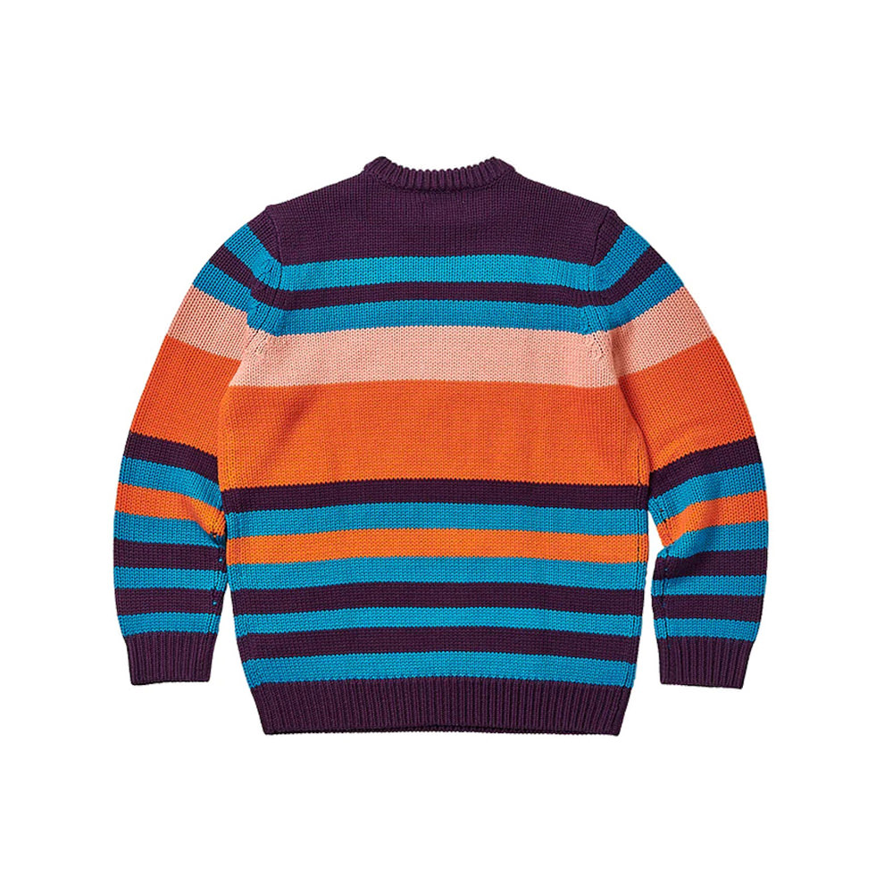 Palace shops Blue/orange Knit Sweater Size Large