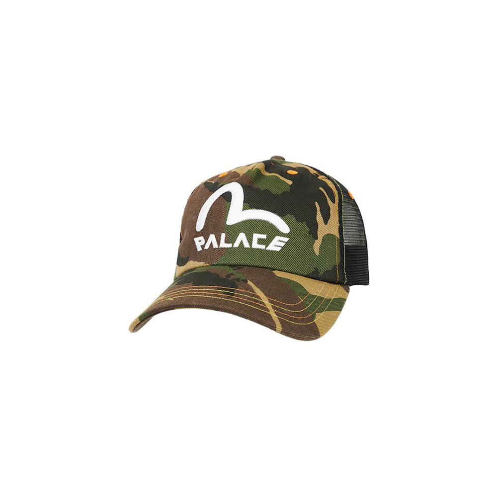 Palace x Evisu Denim Mesh Trucker Cap Camo