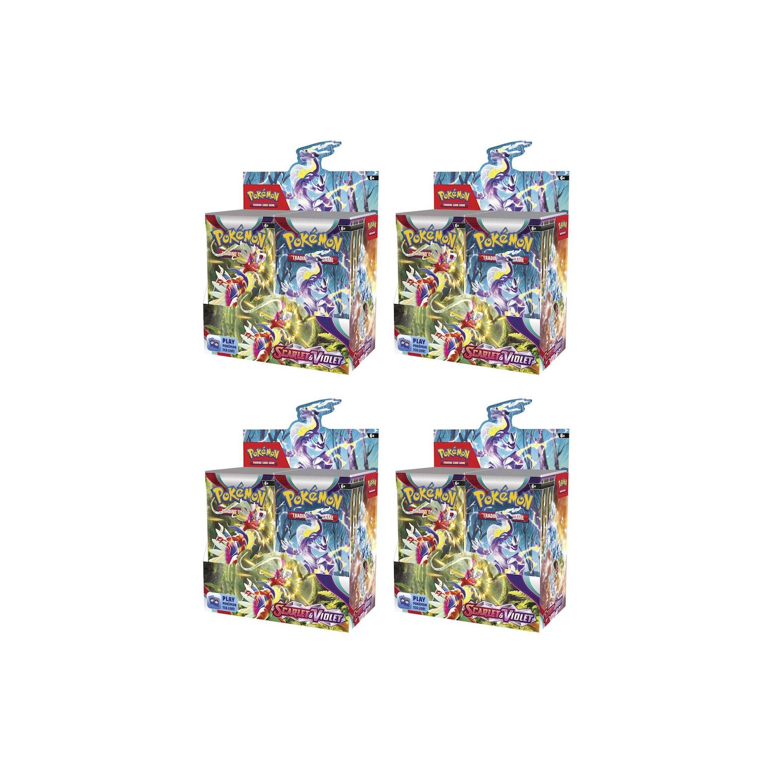 Pokémon TCG Scarlet & Violet Booster Box 4x Lot