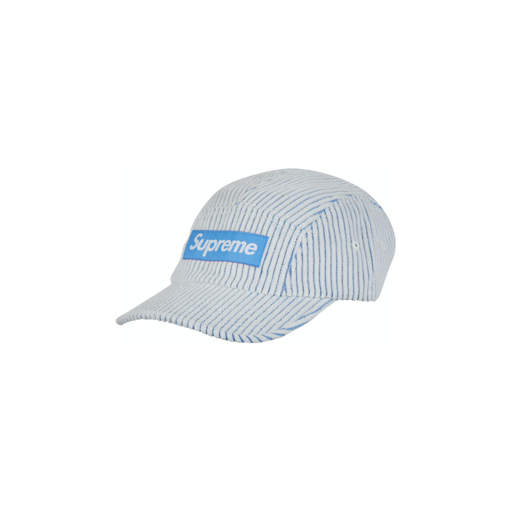 Supreme 2-Tone Corduroy Camp Cap White