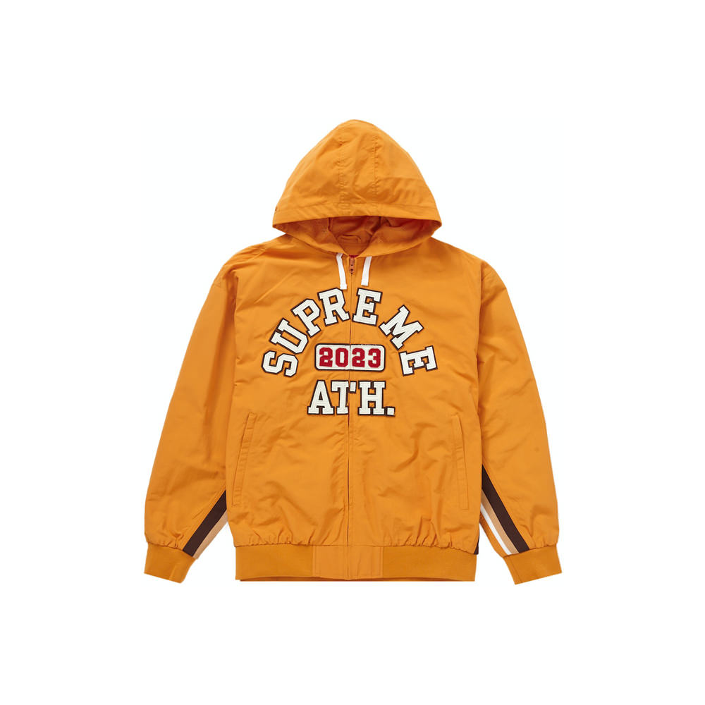 Supreme Appliqué Hooded Track Jacket Orange