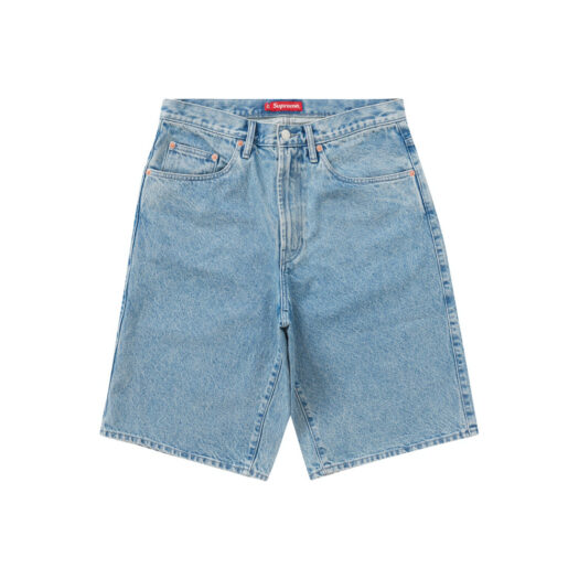 Supreme Baggy Denim Short Washed Blue