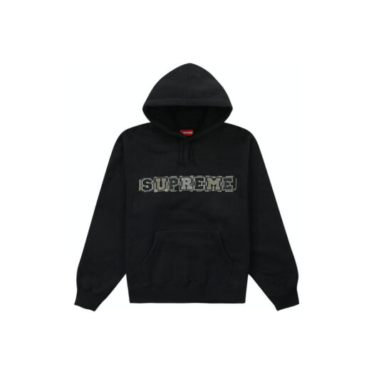 Supreme Beaded Hooded Sweatshirt (SS23) Black