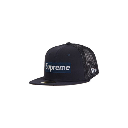 Supreme Box Logo Mesh Back New Era Hat (SS23) Navy