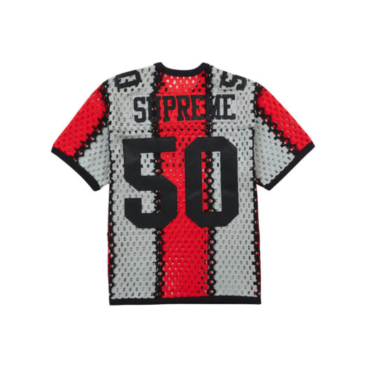 Supreme Crochet Football Jersey Black