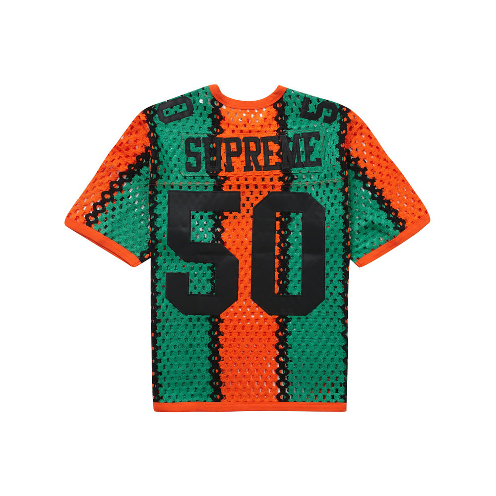 Supreme Crochet Football Jersey Slate