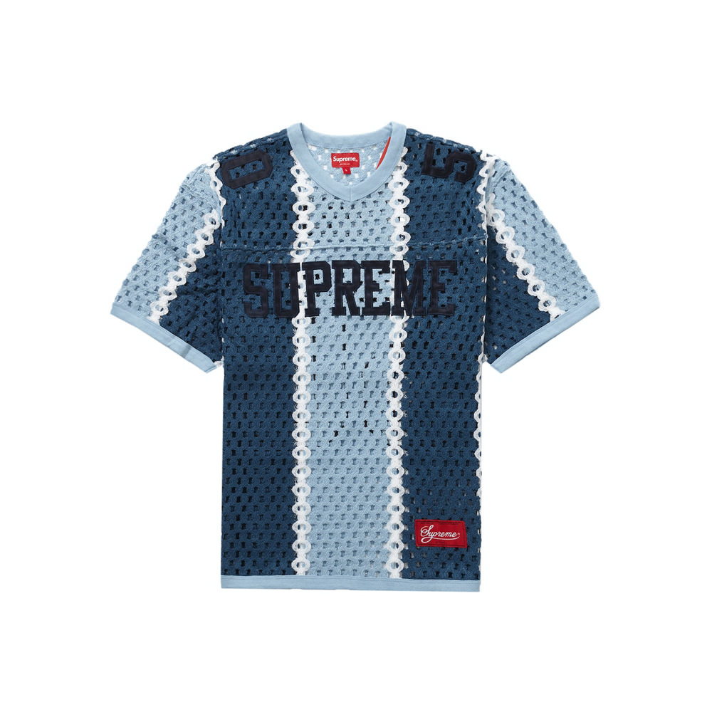 Supreme Crochet Football Jersey SlateSupreme Crochet Football
