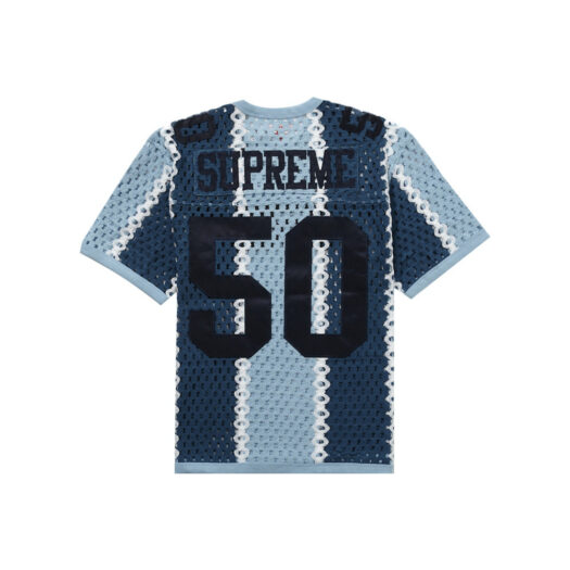 Supreme Crochet Football Jersey Slate