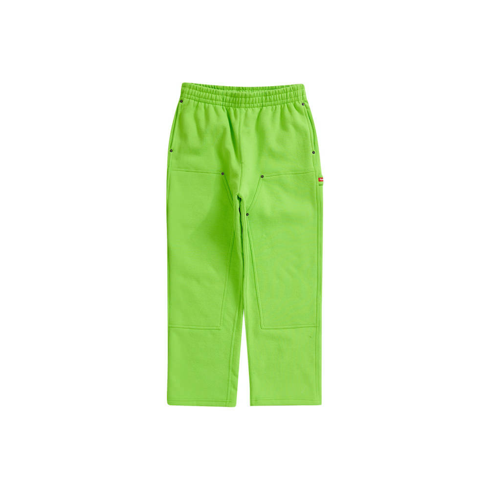 Supreme Double Knee Painter Sweatpant Bright GreenSupreme Double