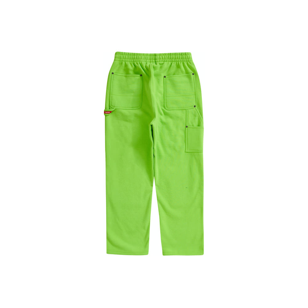 Supreme Double Knee Painter Sweatpant Bright Green