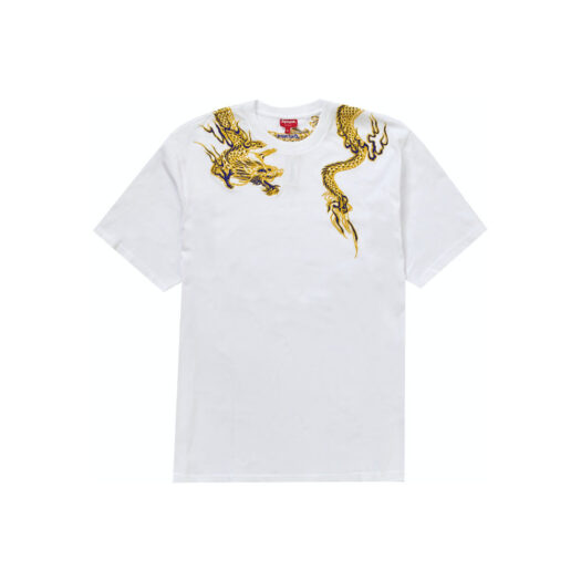 Supreme Dragon Wrap S/S Top White