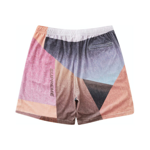 Supreme Geo Velour Short Pink