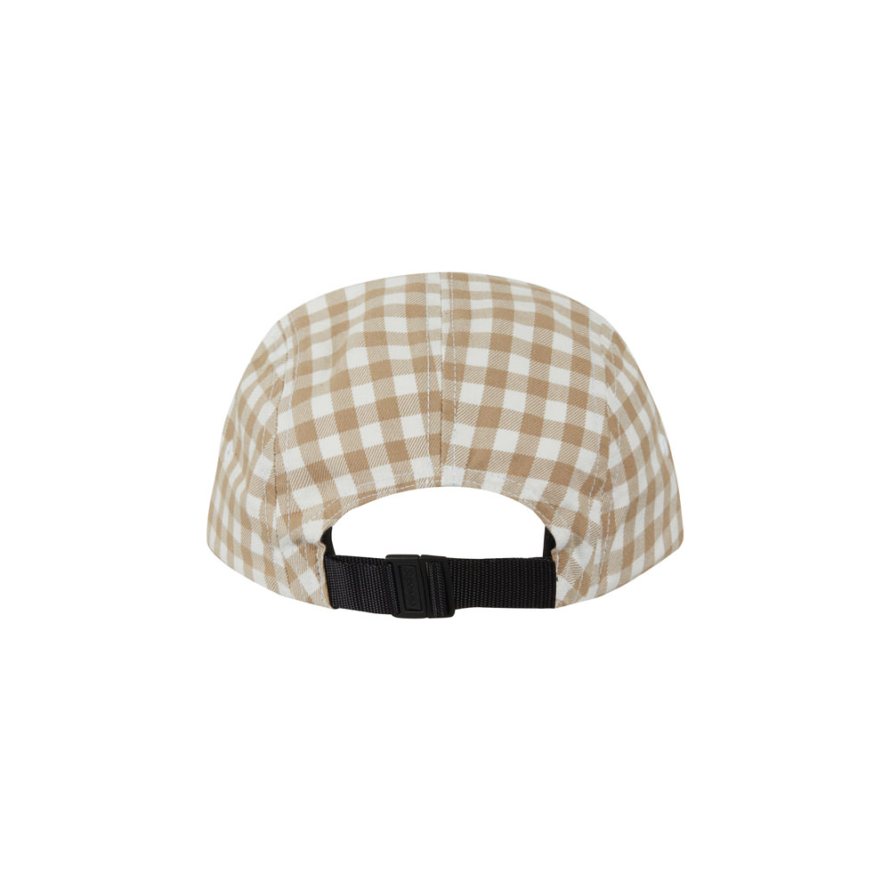 Supreme Gingham Camp Cap Tan