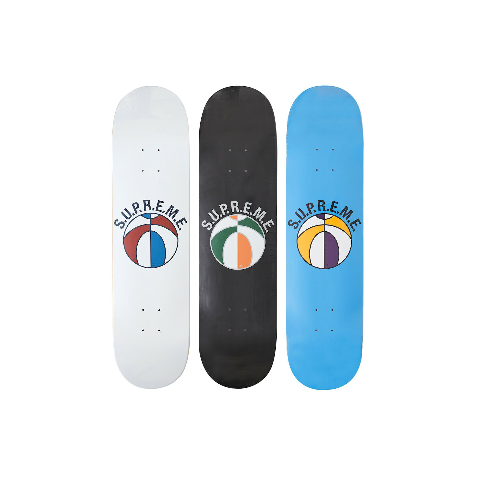 Supreme League Skateboard Deck Set Multicolor