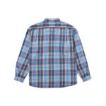 Supreme Pullover Plaid Flannel Shirt Blue