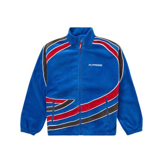 Supreme Racing Fleece Jacket Blue