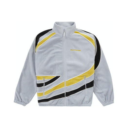 Supreme Racing Fleece Jacket Heather Grey