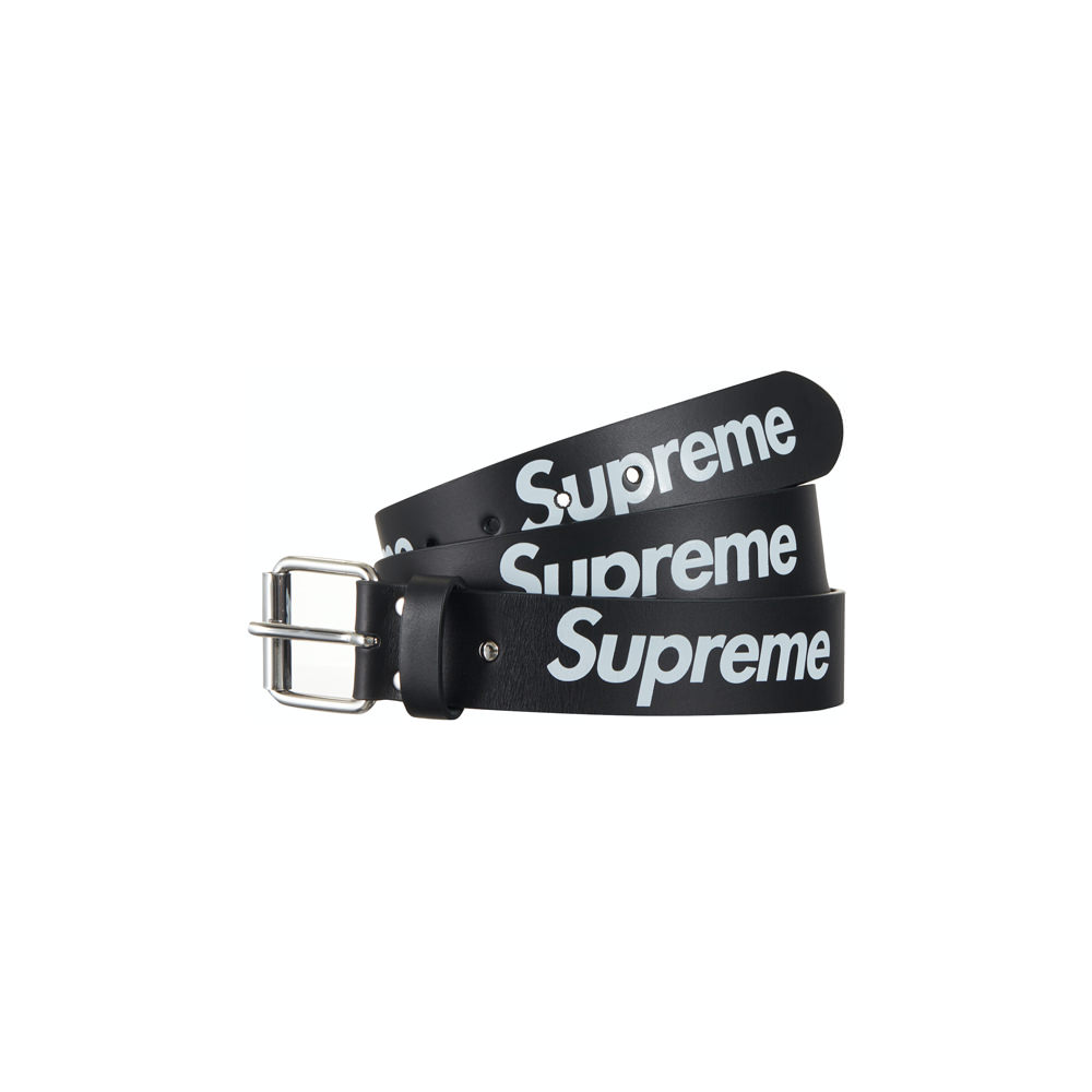Supreme Repeat Leather Belt (SS23) BlackSupreme Repeat Leather Belt ...