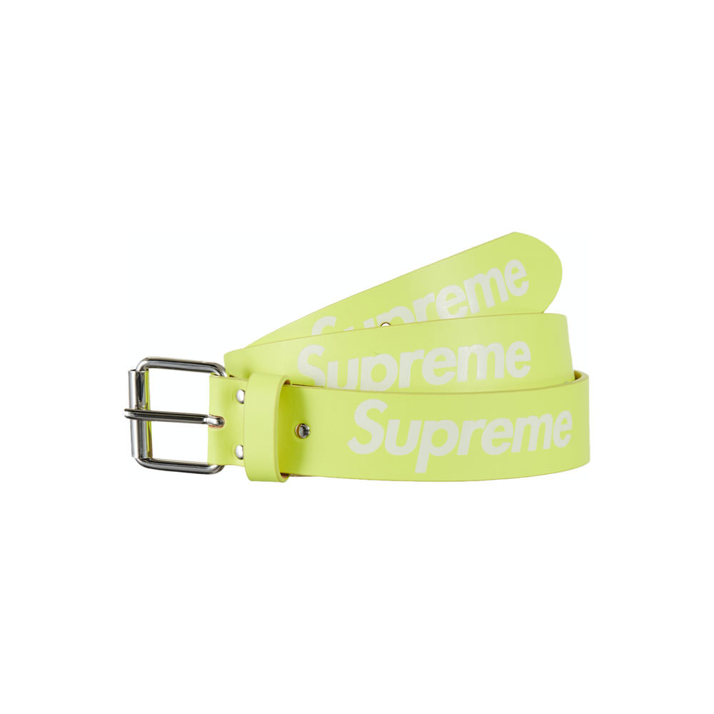 Supreme Repeat Leather Belt (SS23) Fluorescent YellowSupreme Repeat Leather  Belt (SS23) Fluorescent Yellow OFour