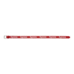 Supreme Repeat Leather Belt (SS23) Red