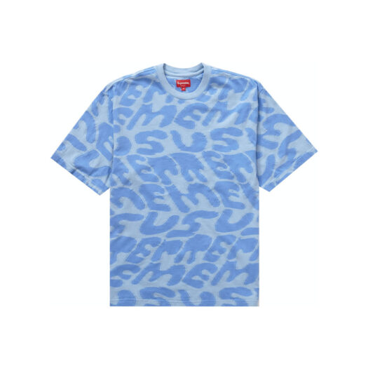 Supreme Stacked Intarsia S/S Top Blue