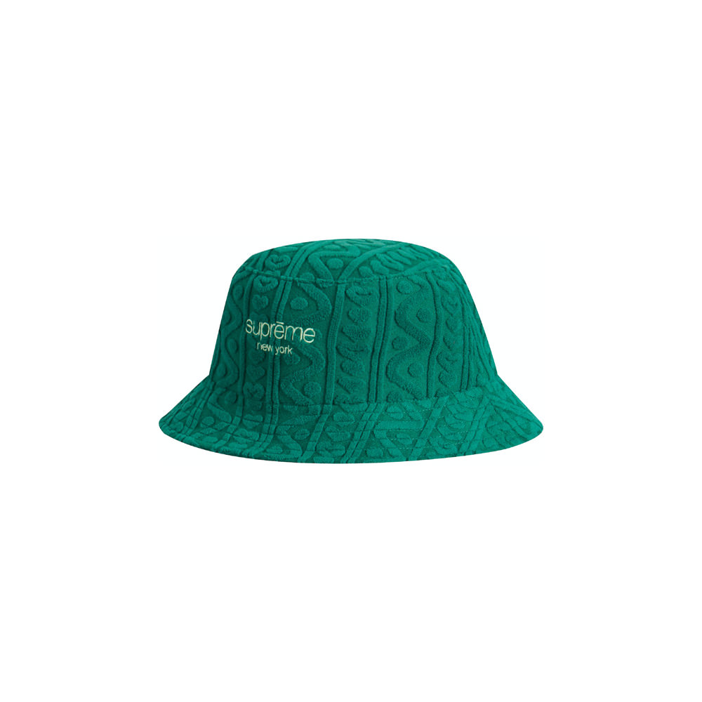 Supreme Terry Pattern Crusher Green