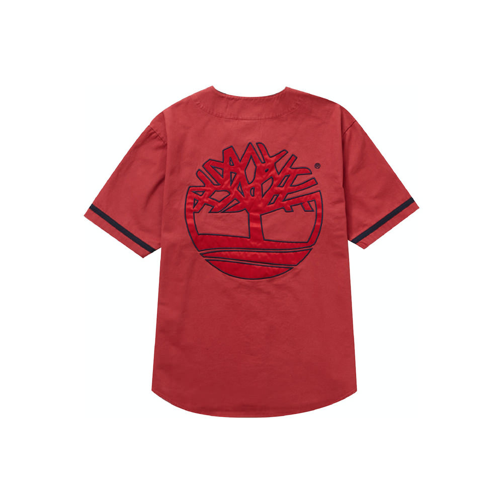 Supreme Timberland Baseball Jersey Red