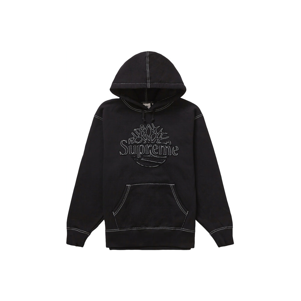 Supreme Timberland Hooded Sweatshirt (SS23) BlackSupreme Timberland Hooded  Sweatshirt (SS23) Black - OFour