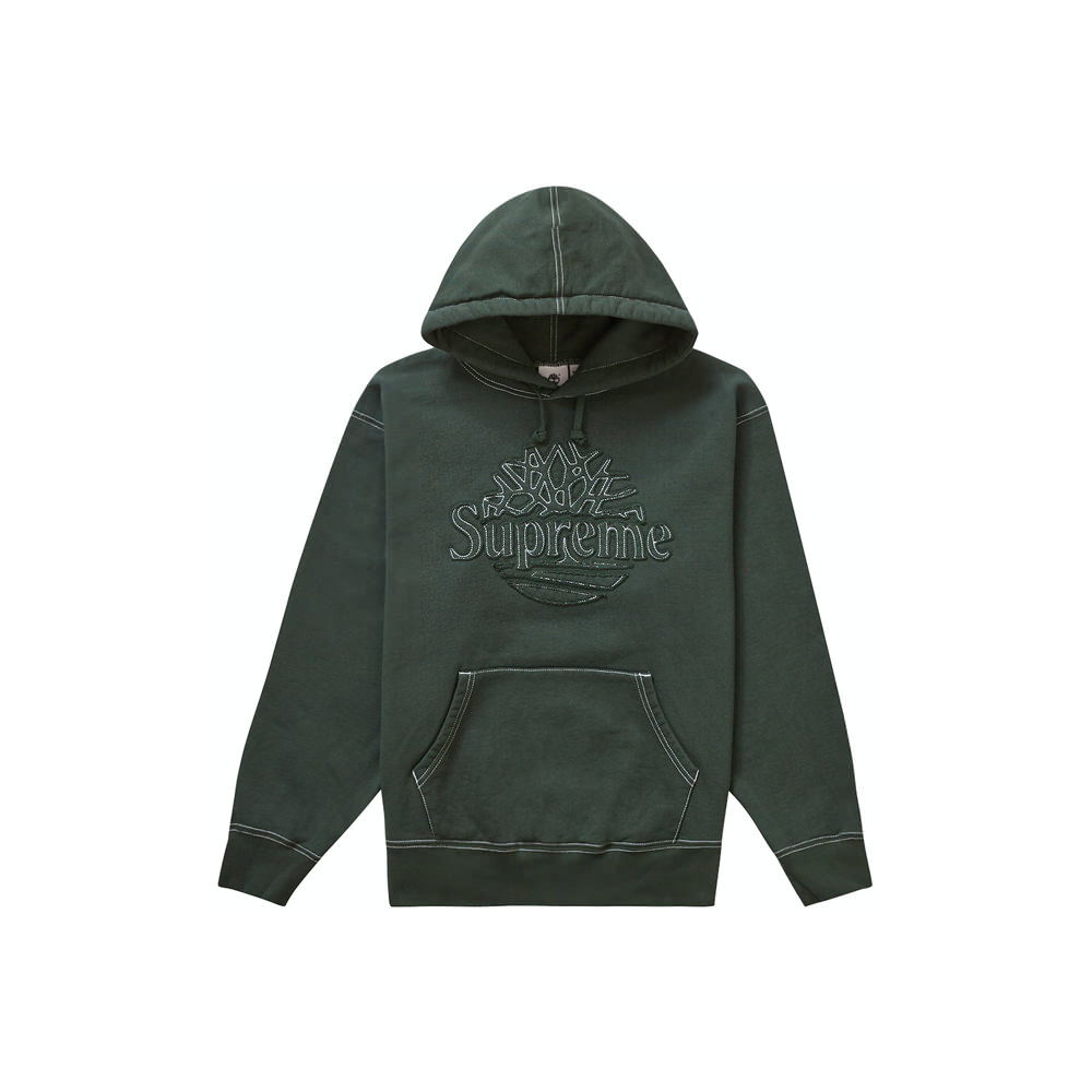 Supreme Timberland Hooded Sweatshirt (SS23) Dark Green