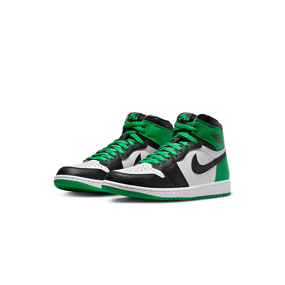 jordan 1 retro high lucky green on feet