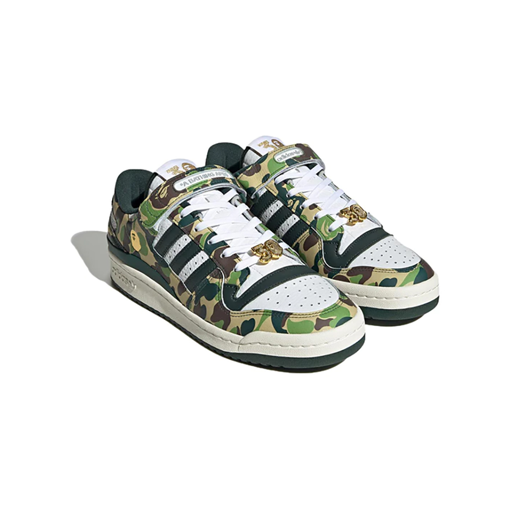 adidas Forum 84 Low Bape 30th Anniversary Green Camoadidas Forum