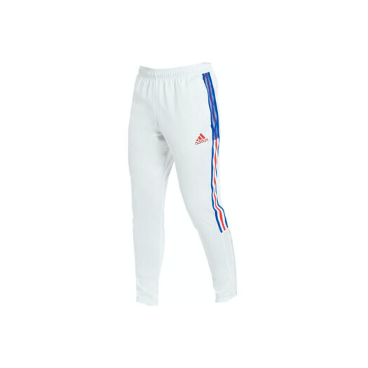 adidas Tiro 21 Track Pants White/Vivid Red/Royal Blue